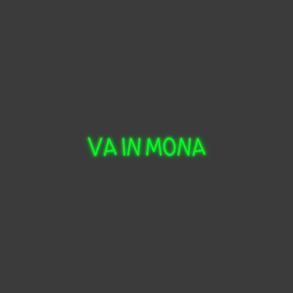La tua scrittina VA IN MONA