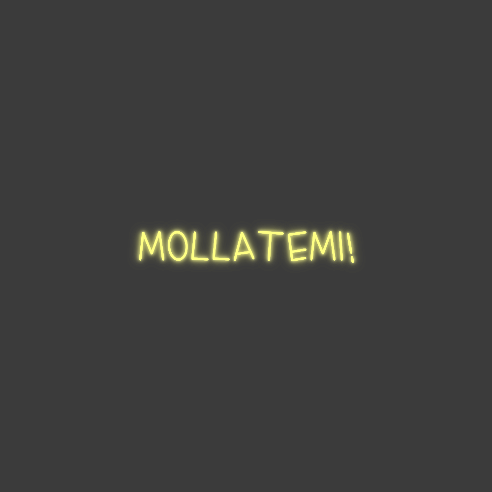 La tua scrittina MOLLATEMI!