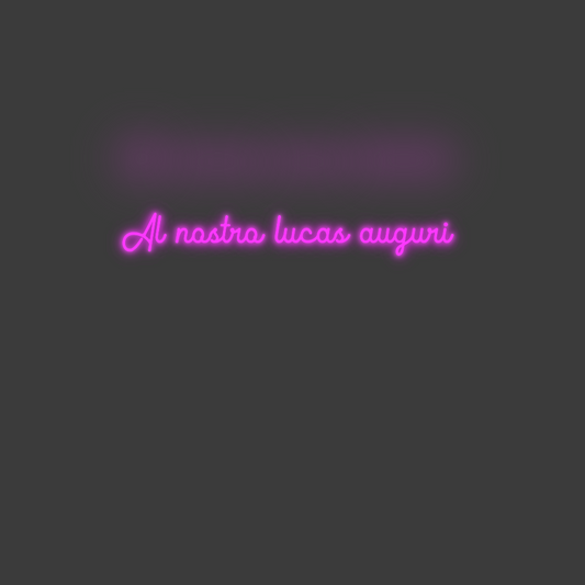 La tua scrittina Al nostro luc...