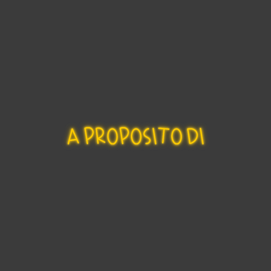 La tua scrittina A proposito di