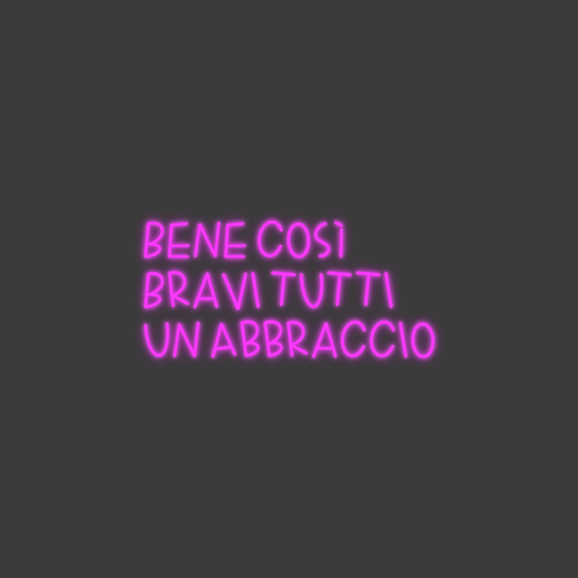 La tua scrittina Bene così
Br...