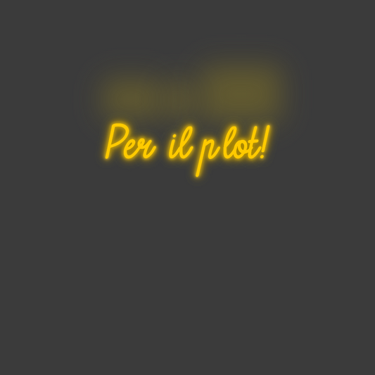 La tua scrittina Per il plot!