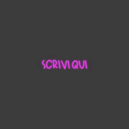 La tua scrittina Scrivi qui
