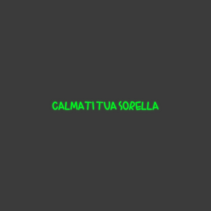 La tua scrittina CALMATI TUA S...