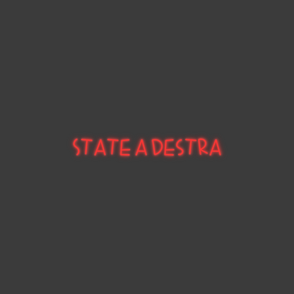 La tua scrittina State a destra