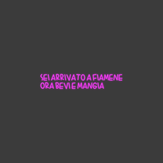 La tua scrittina Sei arrivato ...