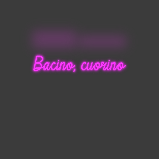 La tua scrittina Bacino, cuorino