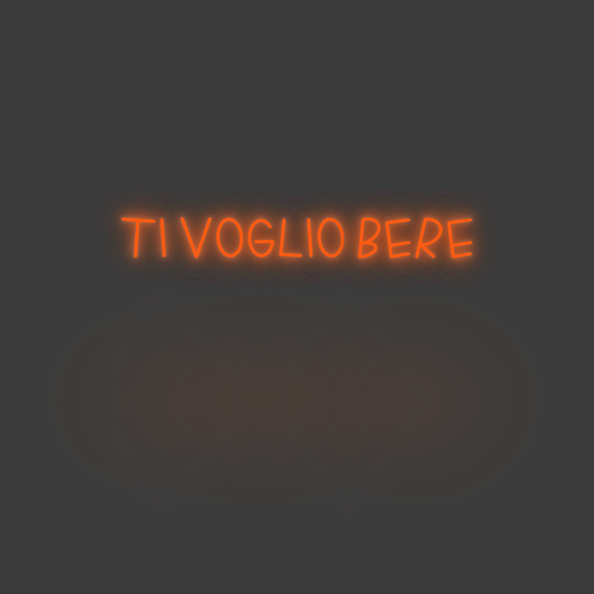 La tua scrittina TI VOGLIO BERE