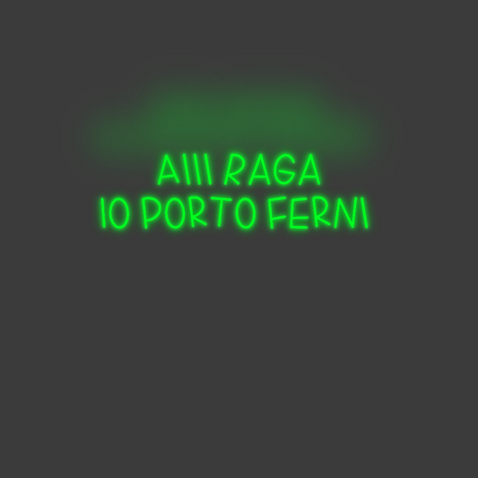La tua scrittina Aiii Raga
Io...