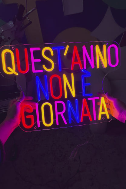 QUEST’ANNO NON È GIORNATA