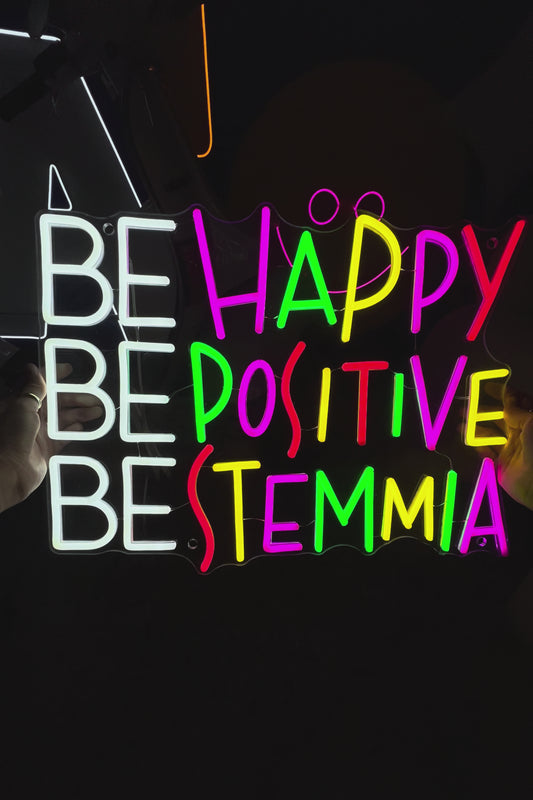 BE HAPPY BE POSITIVE BE STEMMIA